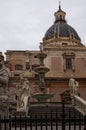 PALERMO, ITALYÃ¢â¬â03 January 2017: One of the main attractions of city - Praetorian Fountain Fontana Pretoria